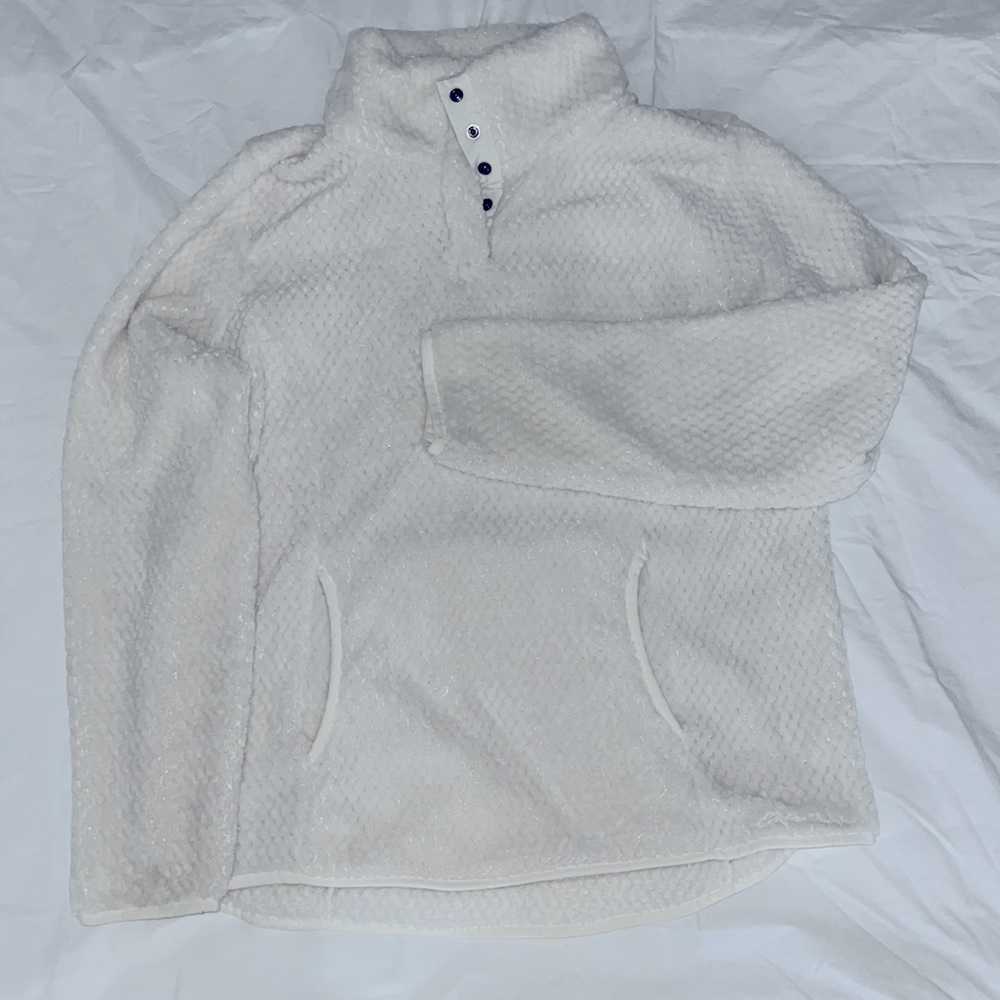 Eddie Bauer soft cozy pullover with buttons!